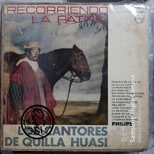 Vinilo Los Cantores De Quilla Huasi Recorriendo La Patria F4