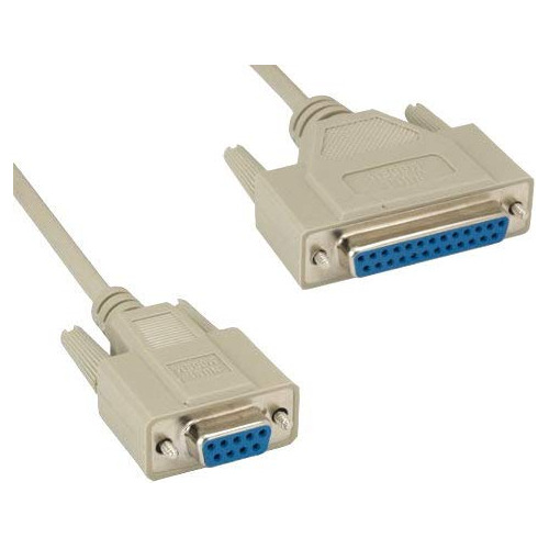 Kentek Cable Para Impresora Modem Hembra Db9 Db25 (macho 28