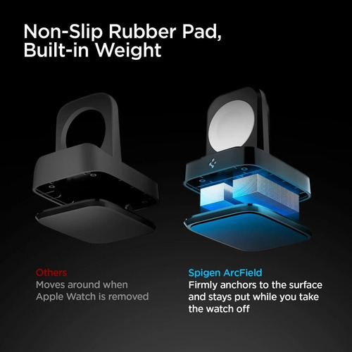 Imagen 6 de 9 de Cargador Para Apple Watch Inalambrico Spigen Arcfield Pf2002