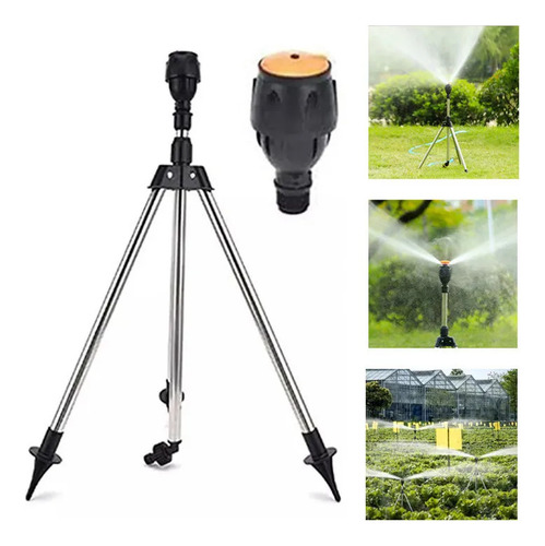 Aspersor Giratorio Automático L Con Trípode De 360 Grados, K