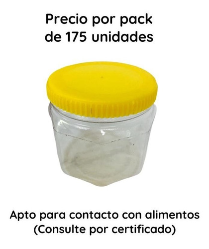 Imagen 6 de 10 de Envases Para Miel Octogonal X 200 Cc O 1/4 Kg ( 175 Unid.)