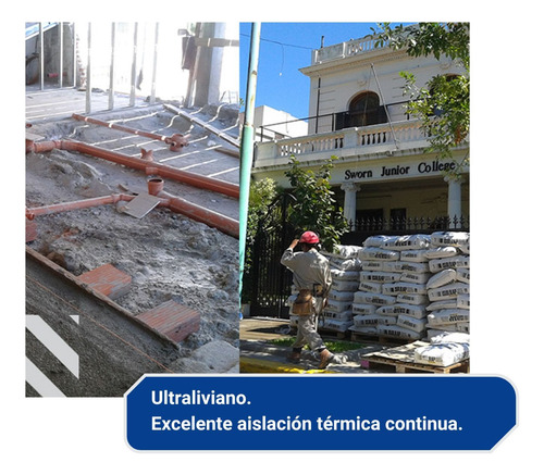 Isolrap Contrapiso Ultraliviano Aislante Térmico X 20 Kg