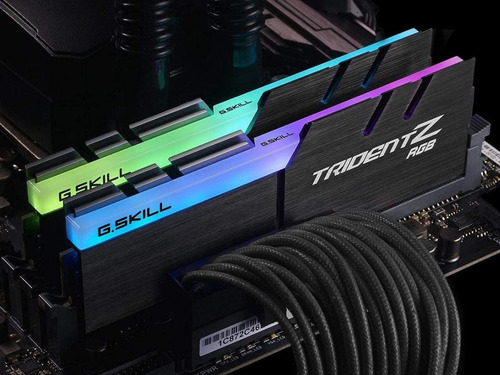 Imagem 2 de 5 de Memória Ram G.skill Trident Z Rgb 16gb(2x8)3200mhz Xmp Cas16