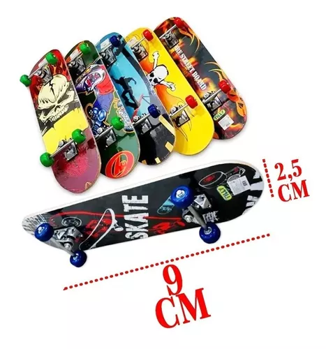 Skate De Dedo Skateboard Promoção C/lixa +pcs Para Brincar