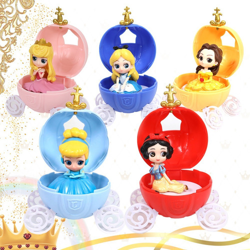 Imagen 1 de 7 de Princesas Disney Muñeca Carruaje Esfera Jueguete Armable
