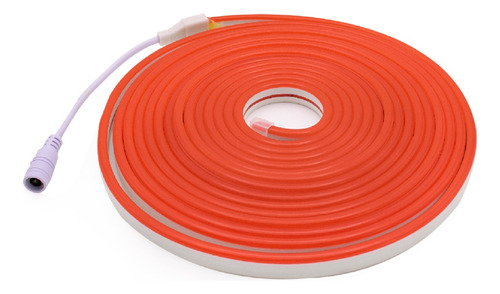 Tira Luz Led Continua Neon Red Roja + Transformador Flexible