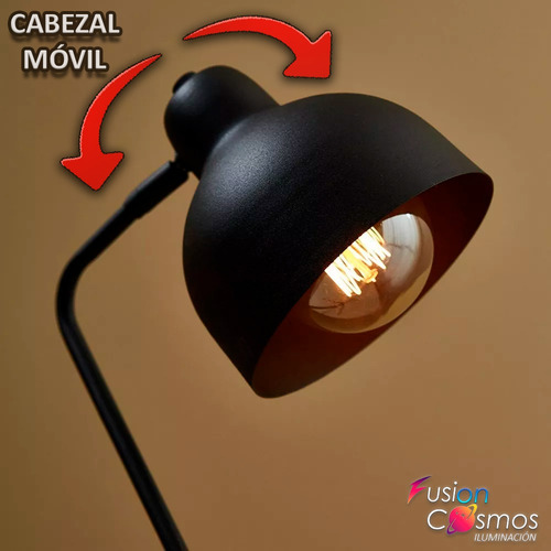 Velador Mesa Moderno Escritorio Vintage Industrial Led