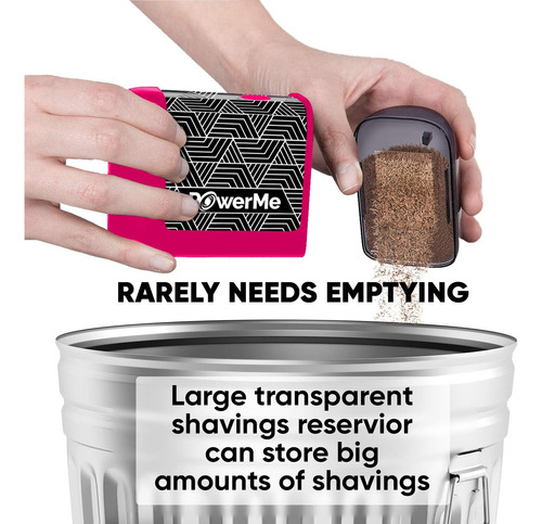 Powerme Electric Pencil Sharpener, Battery Operated, Vari Sb