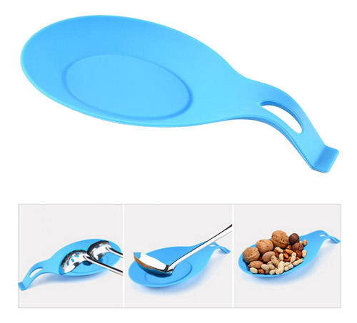 5 Resistente Al Calor De Silicona Cuchara Resto Utensilio De