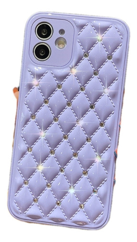 Carcasa Acrilica Deluxe Para iPhone 12 Pro Lila