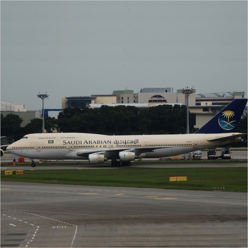 Imagen 5 de 5 de Boeing 747 Avión De Saudi Arabian, Esc 1:500, 100% Metal
