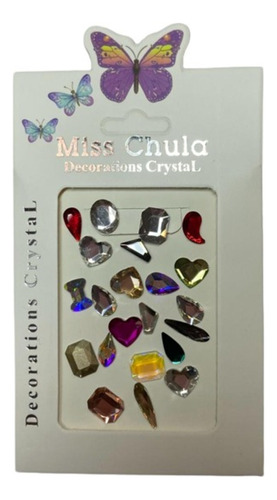 Decoración Miss Chula Crystales Para Uñas 