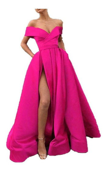Vestido De Noche Color Rosa Viejo | MercadoLibre 📦 Vestido De Noche Color Rosa Viejo | MercadoLibre 📦