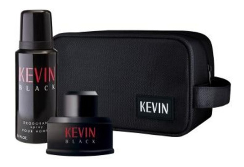 Kevin Black Perfume + Desodorante + Estuche Original