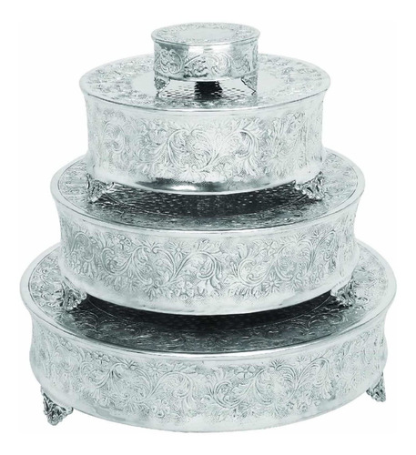 Soporte Para Pastel O Postres Aluminio Redondo