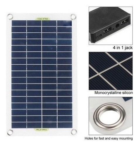 Panel Solar Gift 50w Completo Con Controlador 100a Usb