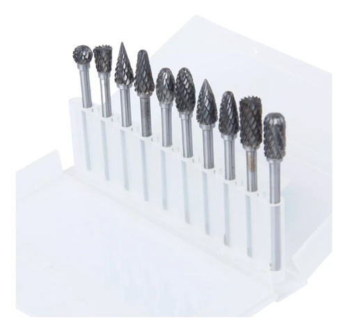 Kit De 10 Brocas Dentales, Fresadora Para Prótesis De Tungst