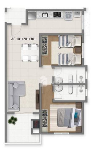 Imagem 13 de 15 de Apartamento 02 Quartos (01 Suíte) No Cruzeiro, São José Dos Pinhais - Ap3343