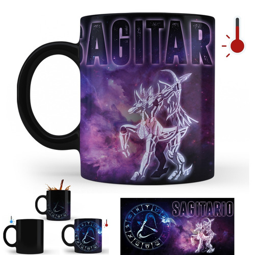Taza Mágica Caballeros Del Zodiaco Sagitario