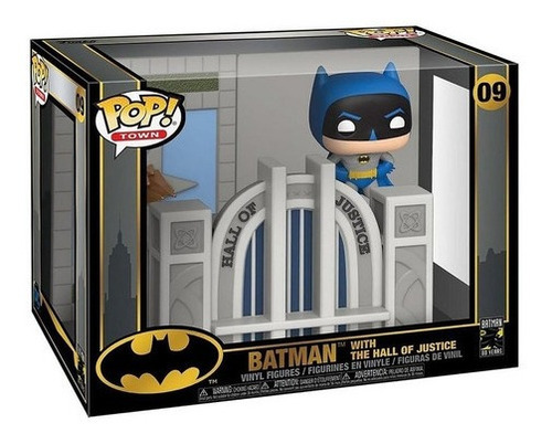 Imagem 2 de 3 de Boneco Funko Pop Batman: Batman With The Hall Of Justice #09