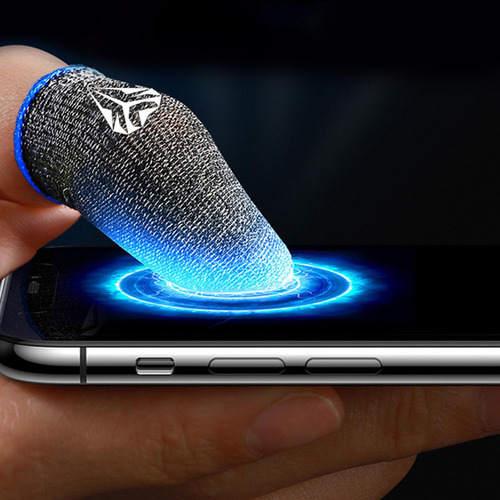 2 Uds., Controlador De Juego Transpirable Con Funda Azul