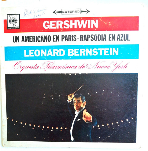 Gershwin Un Americano En París Rapsodia En Azul Disco Vinilo