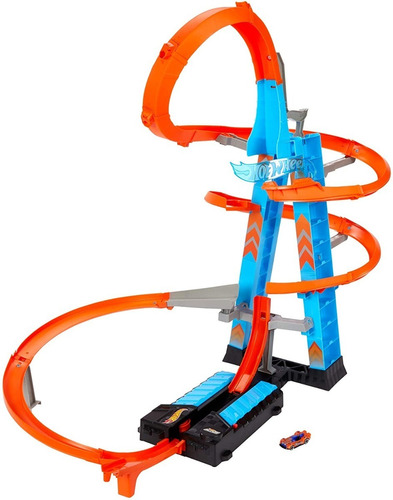 Hot Wheels Sky Crash Tower Set Pista De Carros Niños