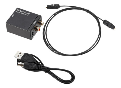 Señal Digital De Fibra A Rca Analógico L / Aux Converter
