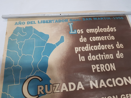 Imagen 4 de 9 de Peronismo Antiguo Afiche Peron Y Evita 1950 Justic Mag 59842