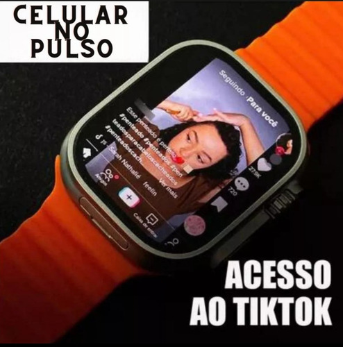 Smartwatch Bw9 Call 4g Com Sistema Android Entrada Para Chip