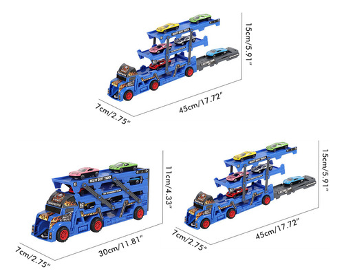 Camión Transportador De Coches Toys Mega Huler Truck Con 6 M