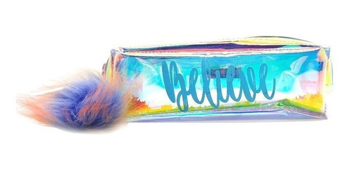 Imagen 2 de 4 de Cartuchera Rectangular Con Cierre Cresko Ck201 Believe