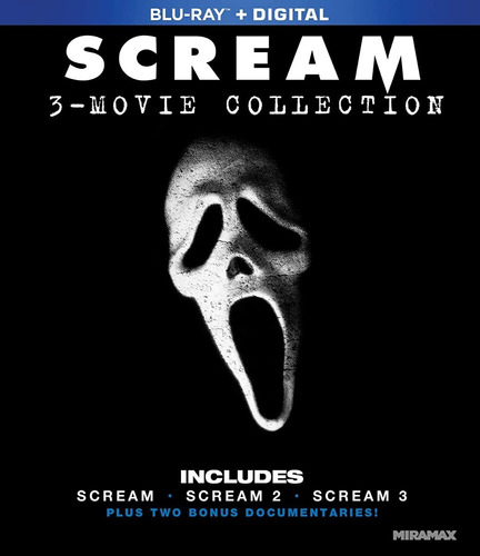 Blu-ray Scream Trilogy Film Set / Incluye 3 Films