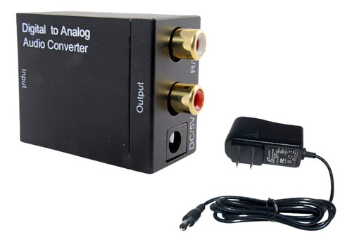 Adaptador Convertidor Digital Audio Óptico A Rca + Delivery