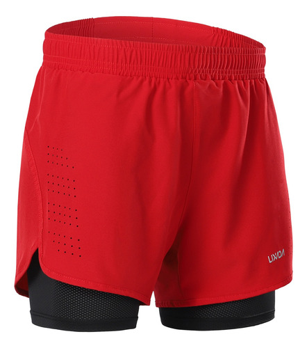 Shorts Deportivos Lixada 2 En 1 Transpirables Para Hombre