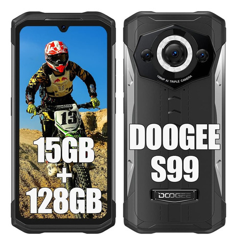 Doogee S99 Rugged Smartphone 15gb+128gb Cámara Triple De 108mp, Visión Nocturna De 64mp 6.3 Fhd+ 6000mah Battery -negro A
