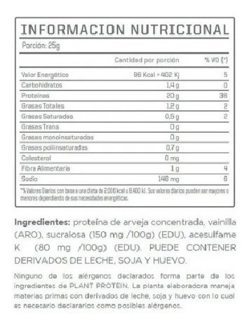 Imagen 3 de 6 de Plant Protein Ena Sabor Vainilla Caramel Combo 2 Unidades Mg