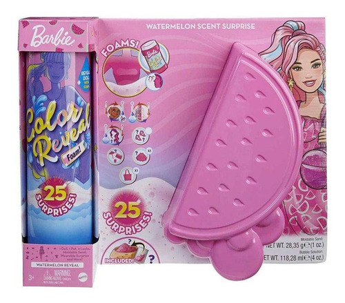 Barbie Color Reveal Diversión Con Espuma Mattel