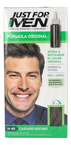 Tinte Para Caballero Just For Men Fórmula Original Castaño Oscuro 66ml