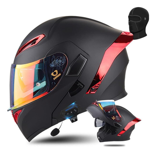 Casco De Moto Modular Bluetooth Dot Flip Up Full Full