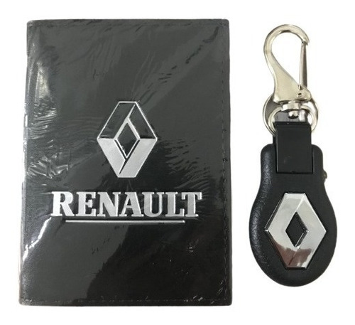 Chaveiro E Carteira Kit Renault Porta Documentos Auto 002