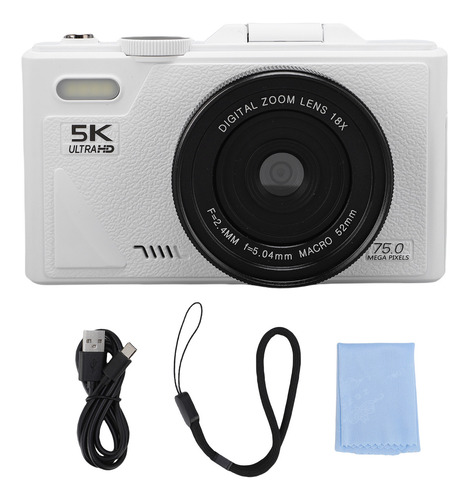 Câmera De Zoom Digital 18x 5k Para Fotografia Anti Shake Wif