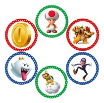 Comprar 18 Obleas Comestibles 5 Cm Mario Bros 2