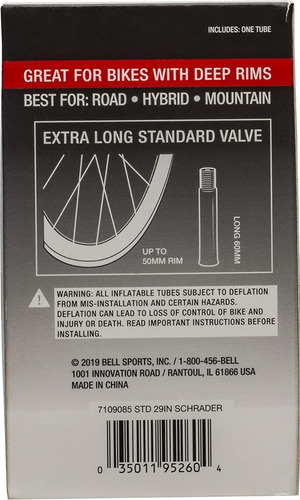 Imagen 2 de 3 de Tripa Bell 29 Válvula Standard Extra Larga