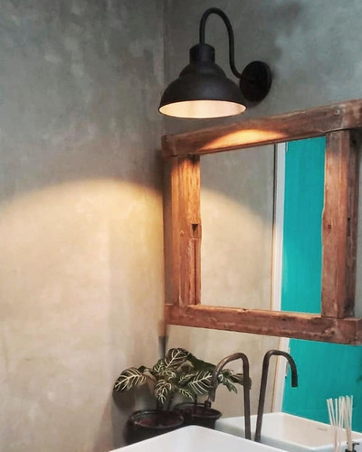 Imagen 5 de 10 de Pack X2 Lampara Aplique Pared Galponero Vintage Apto Led