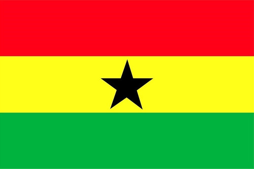 Bandera De Ghana 150x90cm. Banderas Del Mundo Y Temáticas