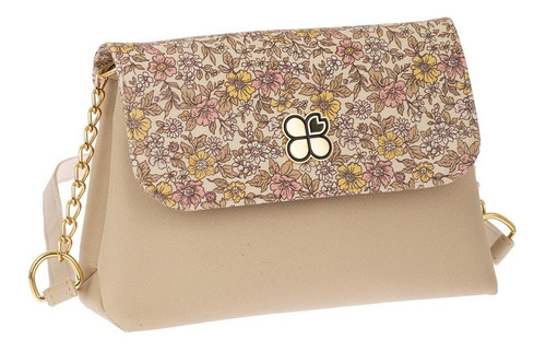 Bolsa Lover Flores Ultra Ligera Bolso Dama Mujer 9661 Acabado de los herrajes Niquel Color Amarillo Color de la correa de hombro Amarillo