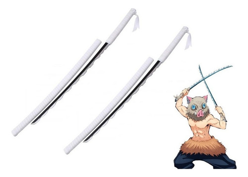 2xpar De Katanas Acero Inosuke Kimetsu No Yaiba Demon Slayer