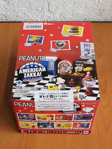 Figuras Miniatura Re Ment Snoopy American Zakka 8 Pack