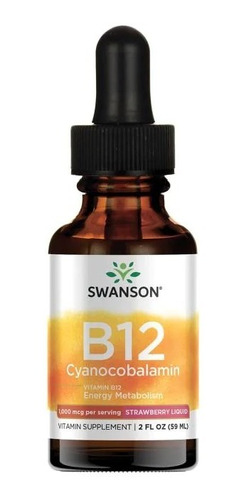 Vitamina B12cianocobalamina Liquida 59ml 1000mcg  Swanson